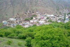 Зеленые пейзажи вокруг села.